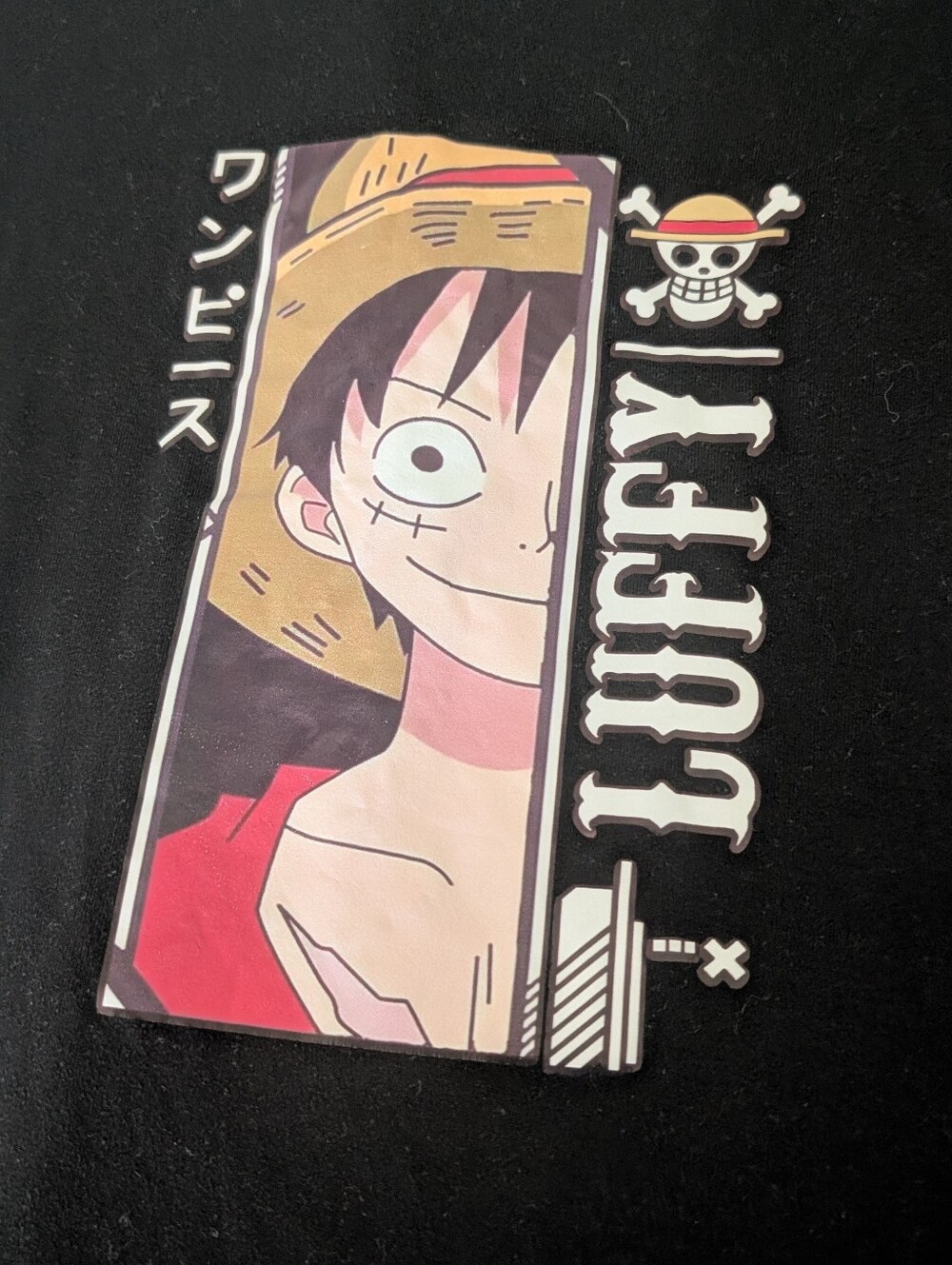 One Piece  Luffy Straw Hat Pirate King  T-shirt Anime Adult  X Large